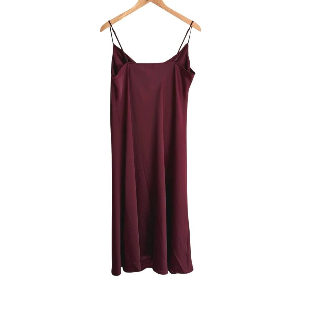 NWT Banana Republic outlet burgundy slip dress size large - Picture 5 of 9